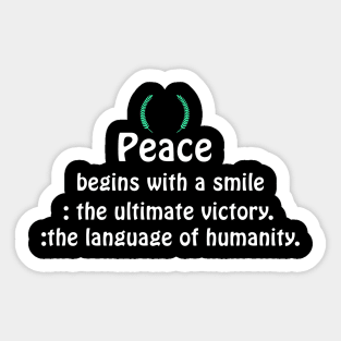 Peace-themed design Sticker